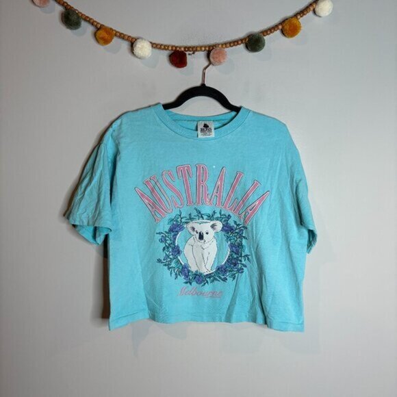 Vintage single stitch cropped Australia koala tee - Picture 1 of 5